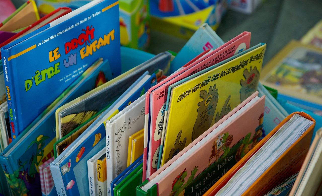 Kinderbücher beim Bücherflohmarkt